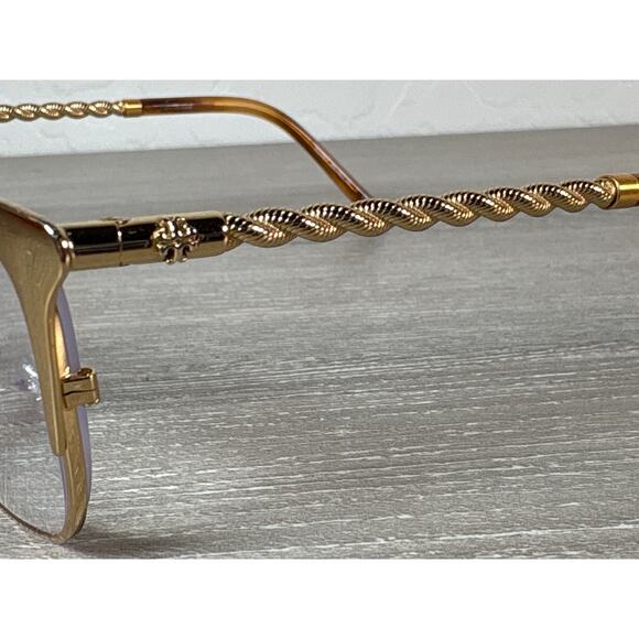 Tory Burch TY 1076 3343 Twisted Gold Frame Eyeglass Frames- 51 18 140 - Picture 6 of 9